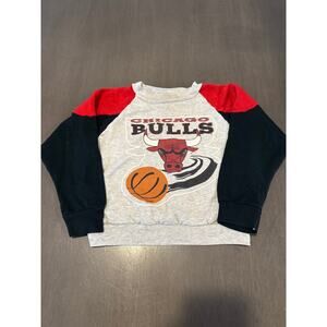 Chicago Bulls Kids Sport Vintage Crewneck sweatshirt basketball NBA made in USA